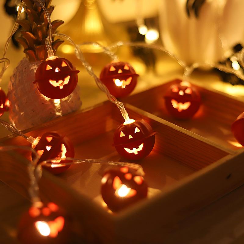 

Светодиодная гирлянда на Хэллоуин, украшение для фестиваля призраков, железная художественная летучая мышь, призрачная батарейка, световой бар, декор для вечеринки Pumpkin bell