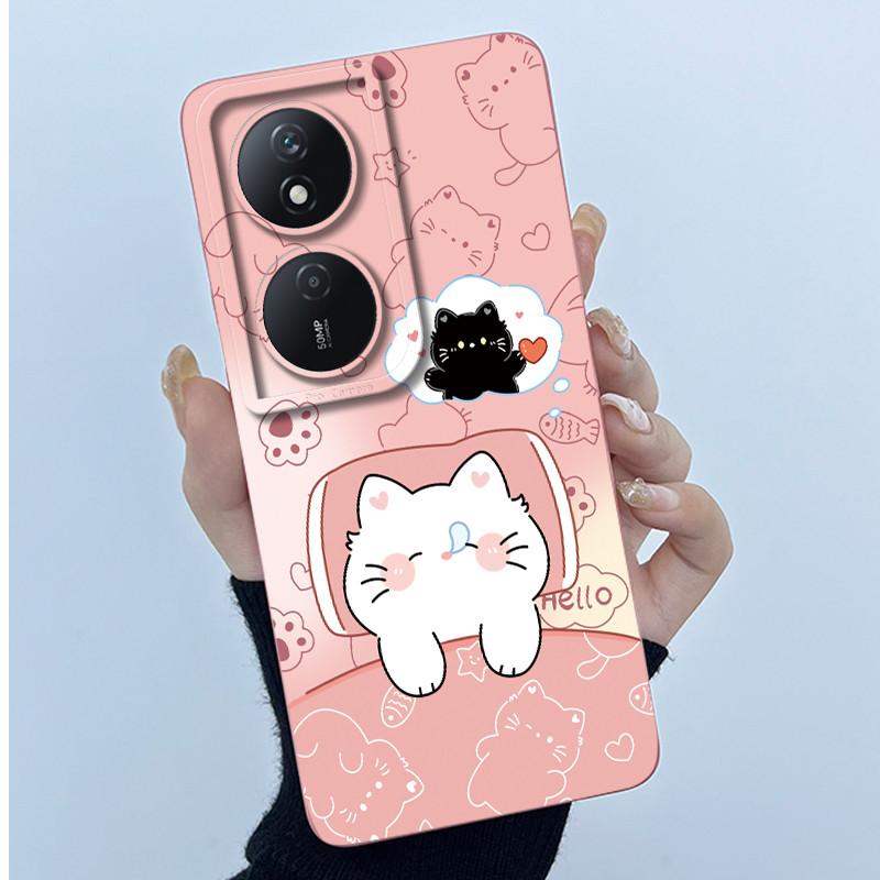 Case For Honor X7B X7 X7A Cute Panda Sweet Girls Cats Silicone Soft Cover Phone Camera Protection Casing Anti-Scratch Bumper