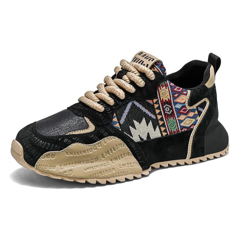 

Мужская обувь увеличивающая рост спортивная обувь мужская повседневная осенне-зимняя новая подростковая студенческая ретро шнуровка платформа папины кроссовки 39