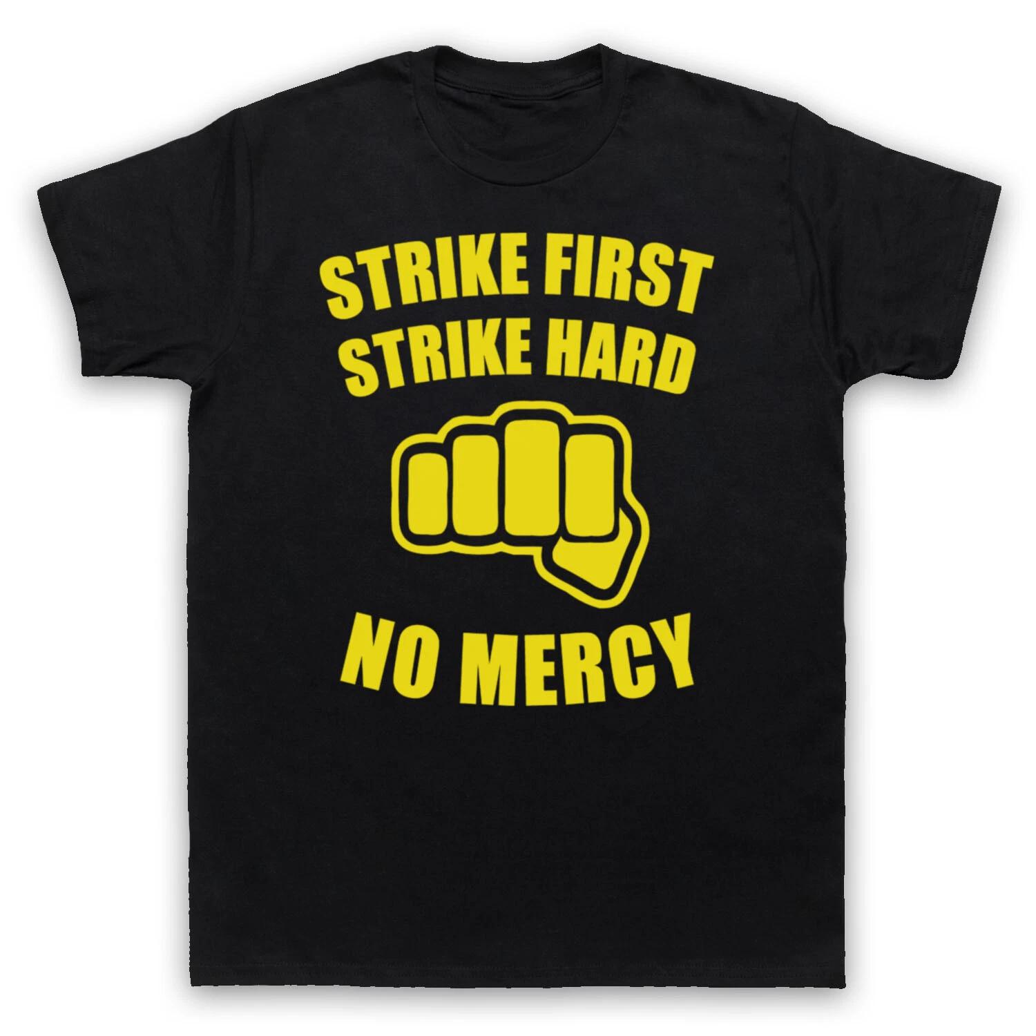 KARATE KID UNOFFICIAL NO MERCY 80 s FILM BAD GUY SLOGAN MENS & WOMENS Boys Baby Children T-shirt 110