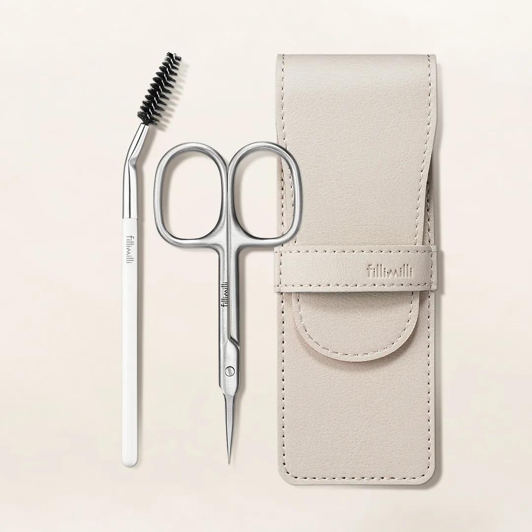 Fillimilli Eyebrow Scissors Set (+Mini Eyebrow Brush) (RENEWAL)