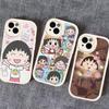 Anime Chibi Maruko Chan Phone Case For IPhone 16 15 14 13 12 11 Pro Max Plus Leather Cover