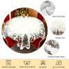 1 Piece Of Christmas Round And Rectangular Tablecloths, Available In Various Sizes, Snow Christmas Gift Pattern Party Decoration Tablecloths, Christma