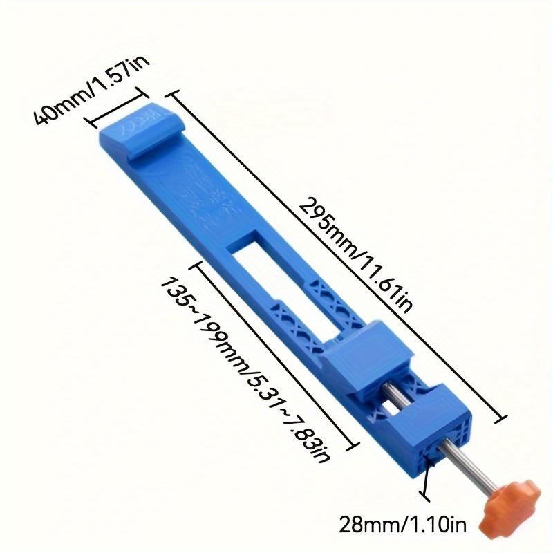 Linear motion guide rail for circular saw, adjustable base guide rail with clamp, compatible with 3-1/2 to 7-inch circular saw