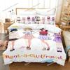 Anime Rent-A-Girlfriend Chizuru Bedding Set Boys Girls Twin Queen Size Duvet Cover Pillowcase Bed Kids Adult Home Textileextile