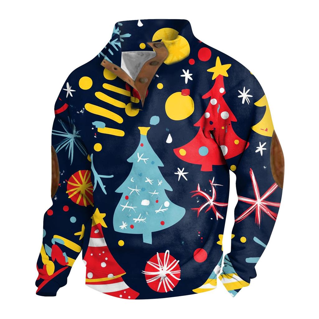 Spring And Men's Standing Collar Sweatshirt Is Outdoor Casual Sweaters Tops