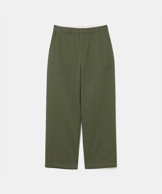 UNIFORM BRIDGE Basic Cotton Chino Pants Olive