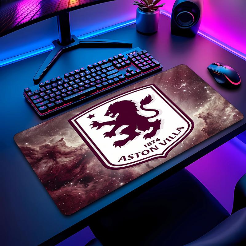 Tappetino per Mouse Stampa Calcio Aston Villa Non?Tappetino Antiscivolo in Gomma per Scrivania Impermeabile Mousepad da Gioco per Laptop Ufficio Desktop