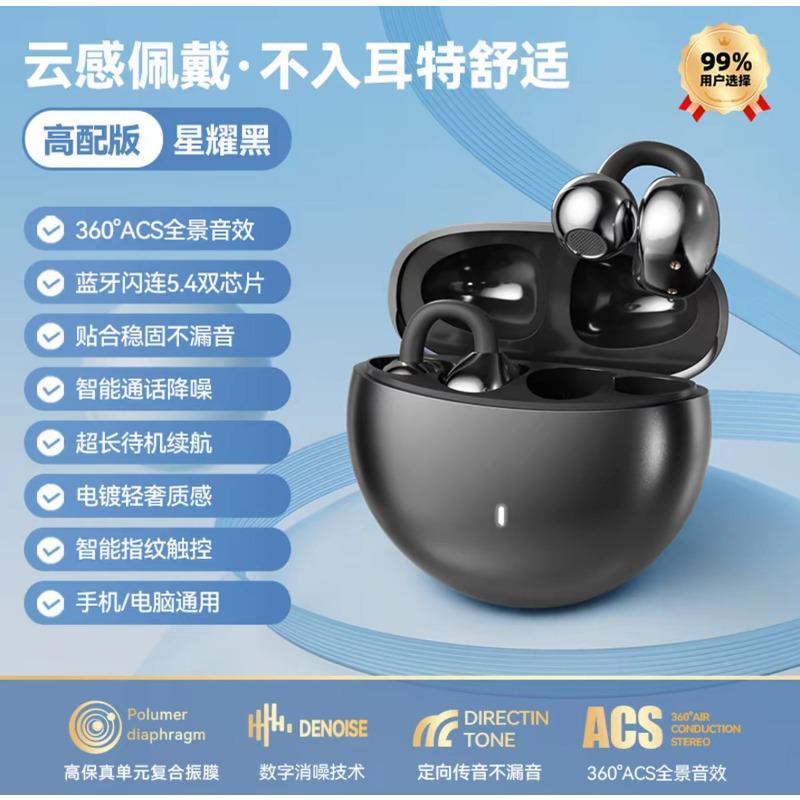 Voice of Berlin's New Clip-ear Wireless Bluetooth Headset Bone Conduction Open Sports Running Noise Reduction