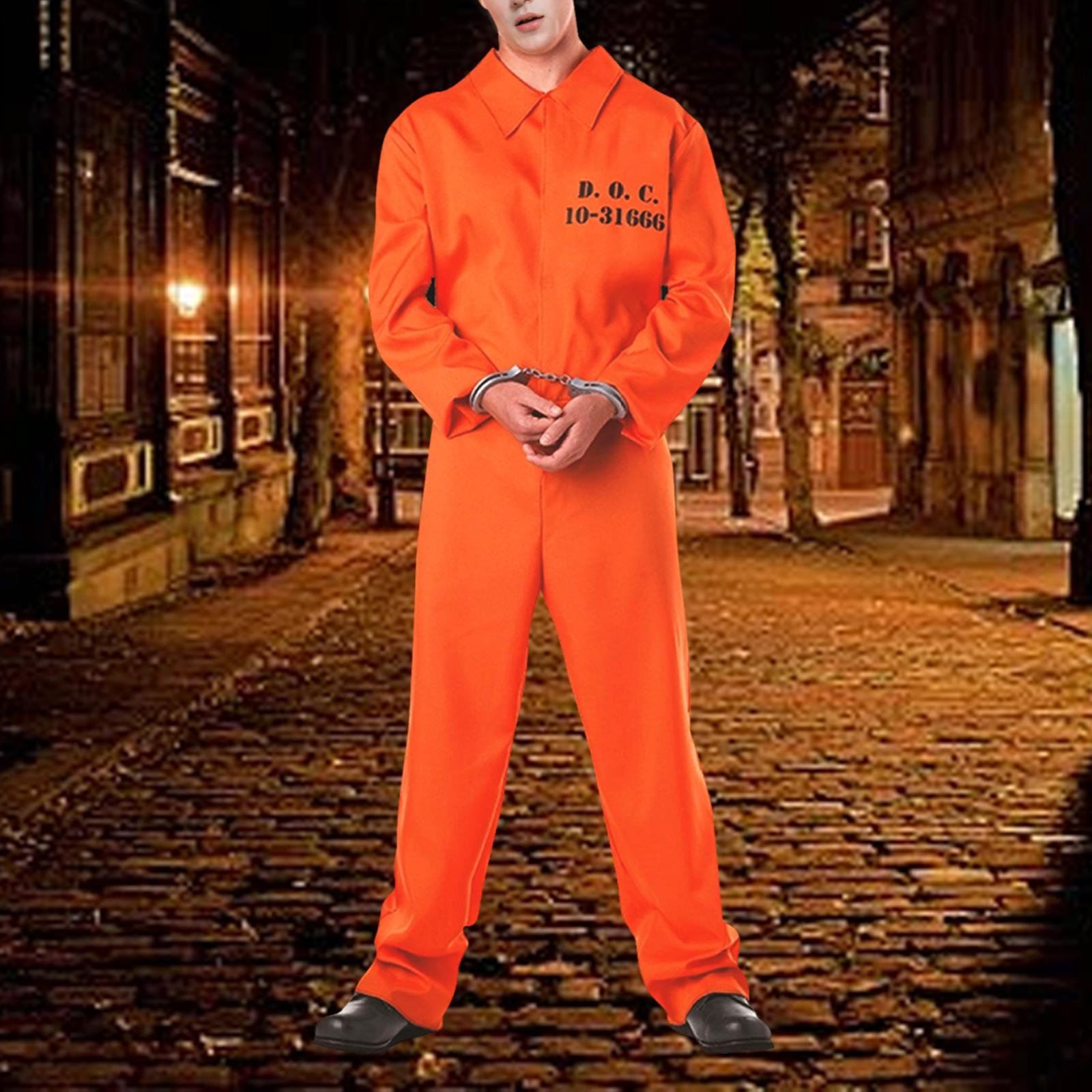 

Костюм на Хэллоуин, нарядный костюм, наряд на все тело, тюремный комбинезон на день рождения XL