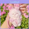 Blossom Bear Cherry Rabbit Cat Plush Keychain Bag Accessory Animal Gift Kids