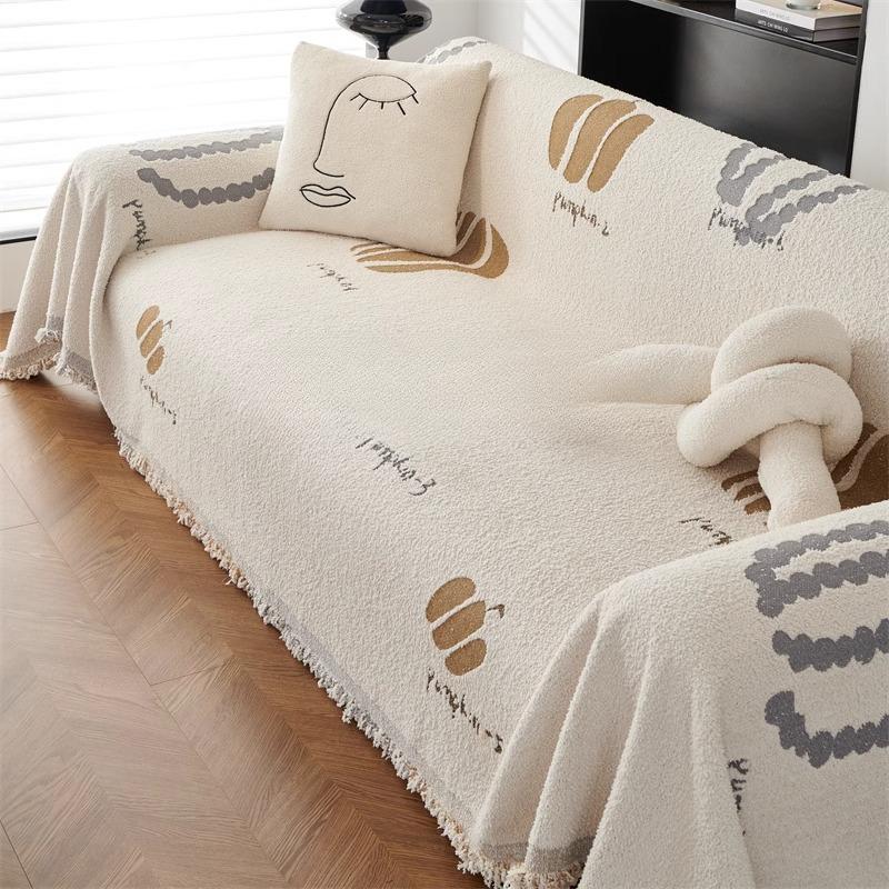 Sofa Towel Winter Plush Cushion Leather Sofa Cushion All-Inclusive Universal Full Blanket Cover Cloth Cover