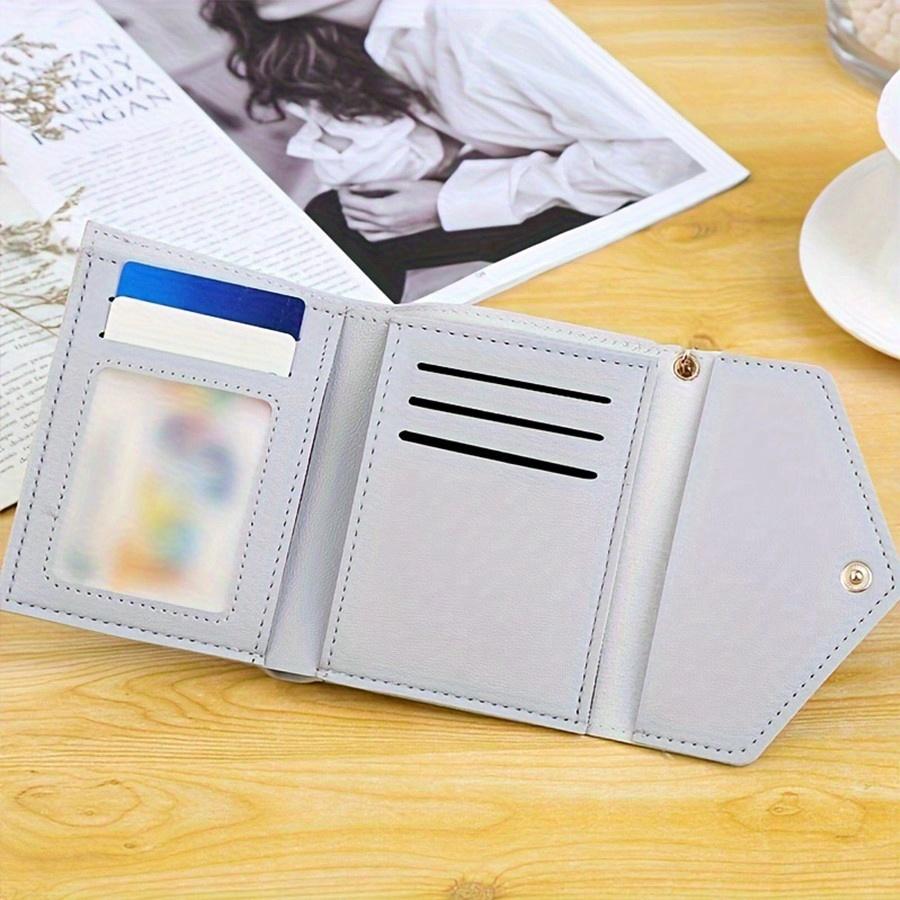 Adorable Tassel Decor Wallet Faux Leather Multi-Function Wallet Women Short Wallet Coin Card Holder Gifts Valentines For Women Wallet Purse Wallet