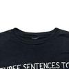 [USED] Rare 90s Simpsons T-shirt, size XL, black, anime, message, vintage