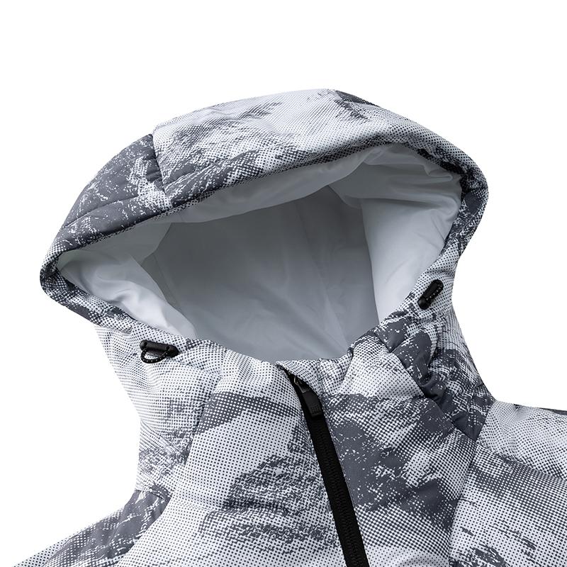 Anta Versatile Zipper Hooded Casual Down Jacket Men Outerwear 952547901-5