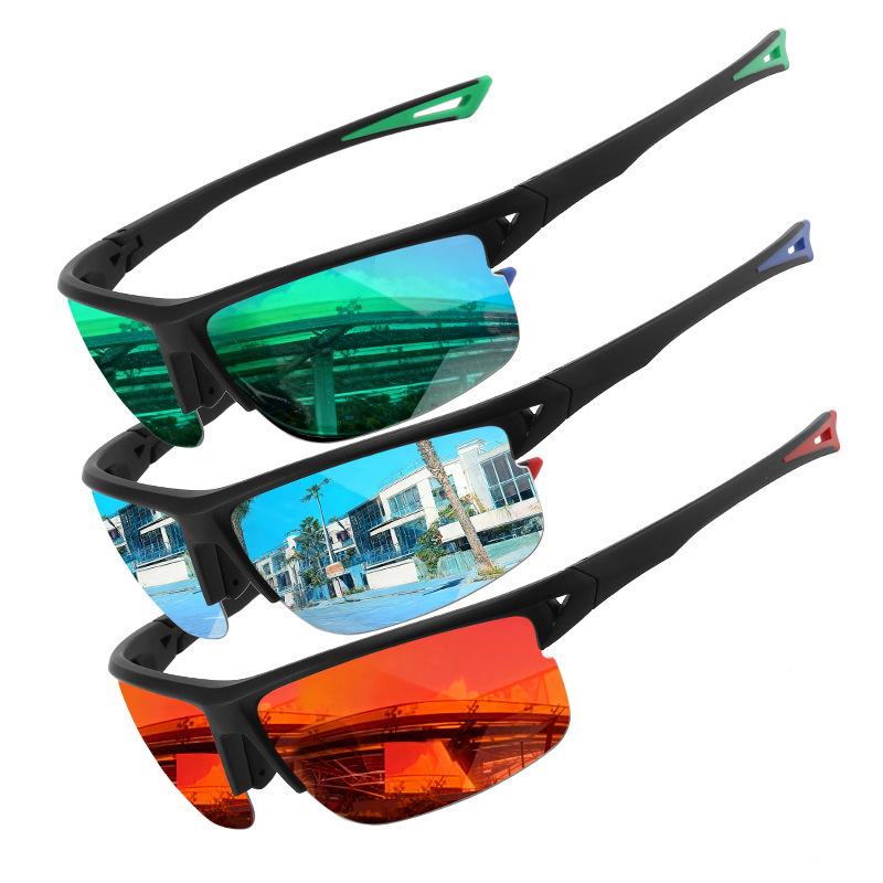 Outdoor Fishing Sunglasses New Polarized Riding Windproof Sports Glasses Cross-border UV Resistant Dazzling
