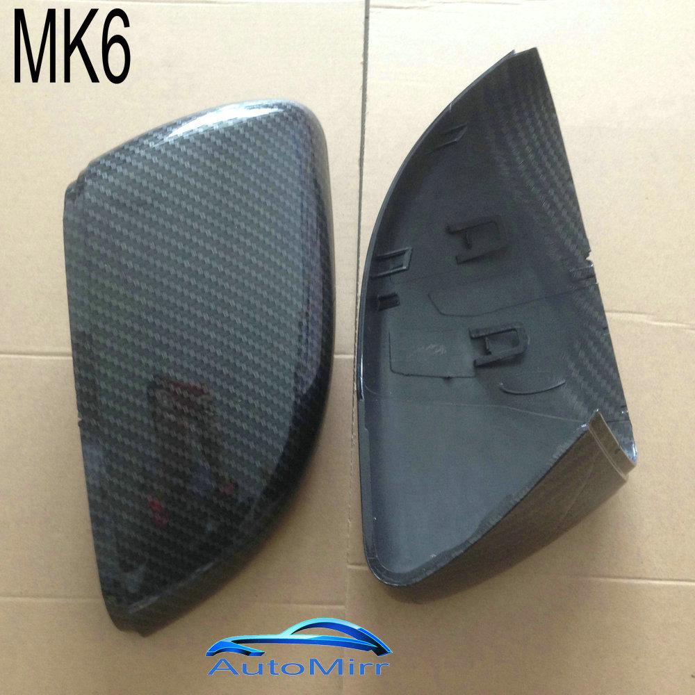 Kibowear for Volkswagen Golf GTI 7 R Wing Mirror Cover Caps (Carbon Effect)  MK7 GTD 7.5 VII Polo 6R 6C Scirocco Passat