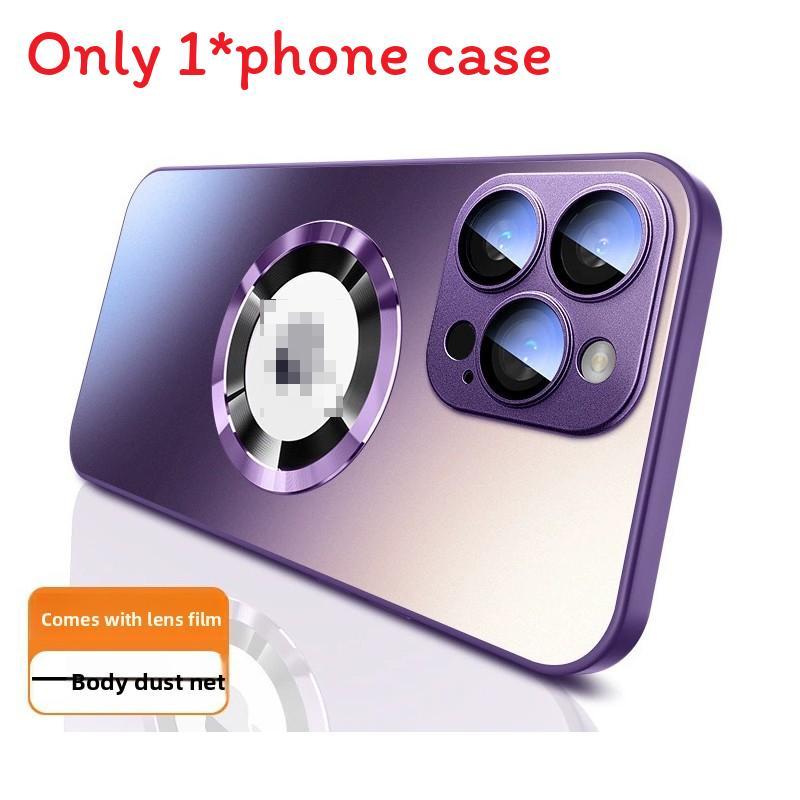 15 For Iphone Pro Matte Glass Magnetic Case With Shockproof Antiindentation