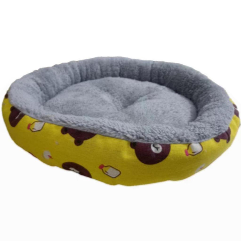 Haustierzubehör: Rundes Baumwollbett für Katzen und Hunde