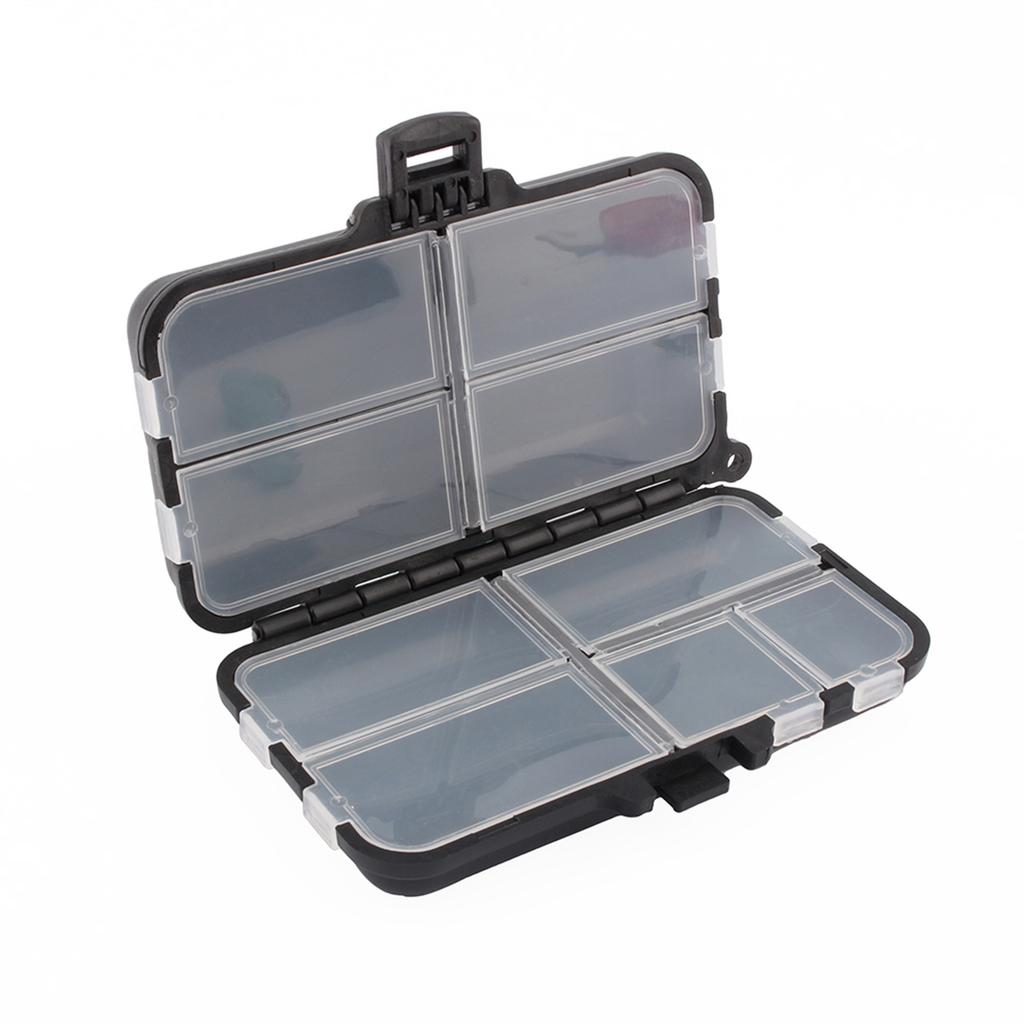 9 Compartments Plastic Box of Rigs Hooks Hooks Baits for Fishing