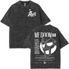 2026Vintage Rapper Mf Doom Tour Washed T Shirts Mens Women Fashion Oversized T-shirts Y2K Hip Hop Gothic Short Sleeve T 471