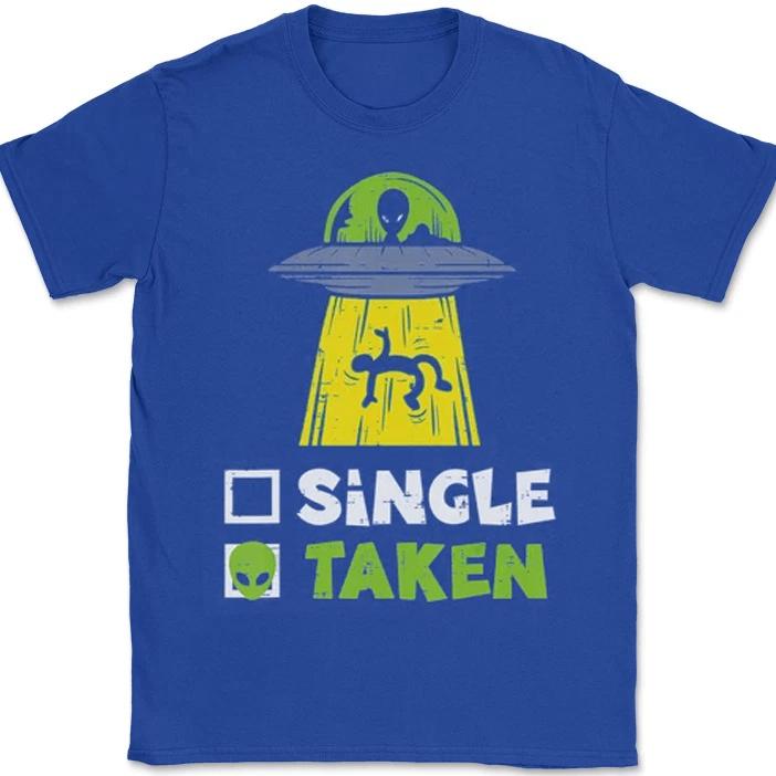 Novelty Unisex Unisex Alien Ufo Single Taken Graphic Gifts T Shirt Streetwear Oversized Tee Summer Casual Vintage Cotton Loose Top