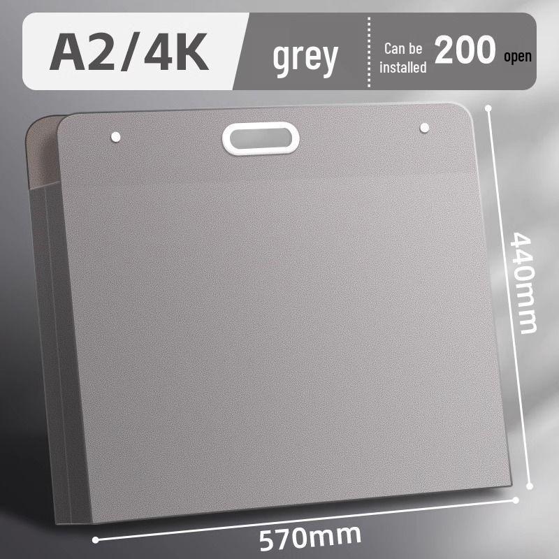 Art Portfolio Album: A3/A2/8K/4K Insert Type with 8 Storage Pockets for Children's Artwork