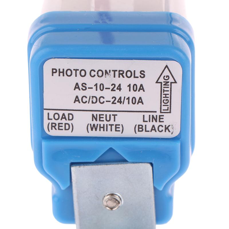 Automatic On Off Photocell Street Lamp Light Switch Controller Dc Ac 12/24/110/220V 50-60Hz 10A Photo Control