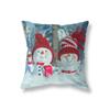 Cute Snowman Merry Christmas Print Pattern Cushion Cover Home Living Room Sofa Decoration Square Pillow Pillow Cover