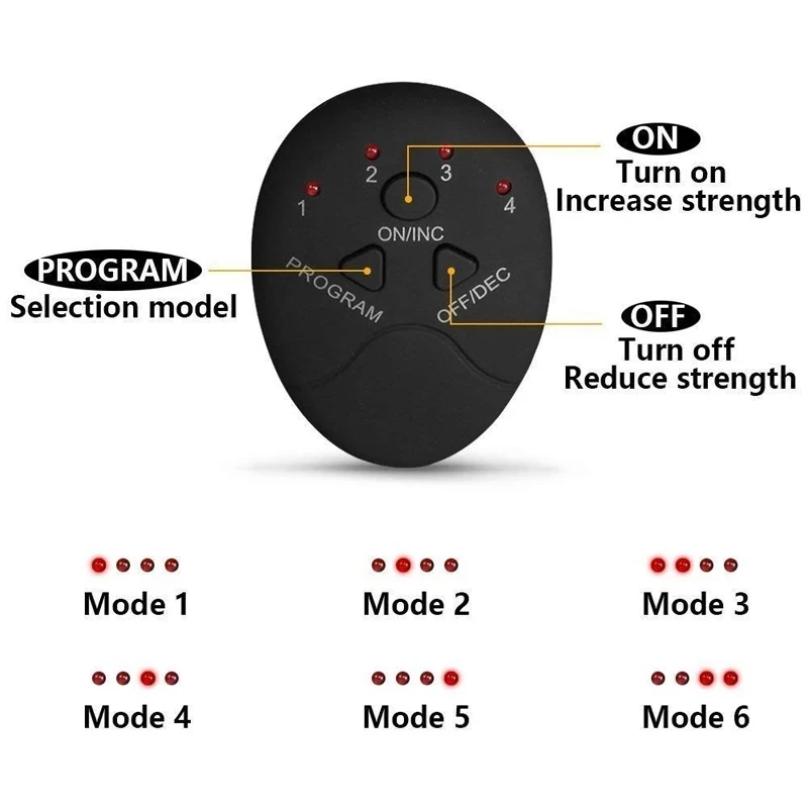 Wireless EMS Abdominal Stimulator Buttock Hip Trainer Smart Slimming Massager for Waist Arm Leg Body Unisex Fitness Equipment
