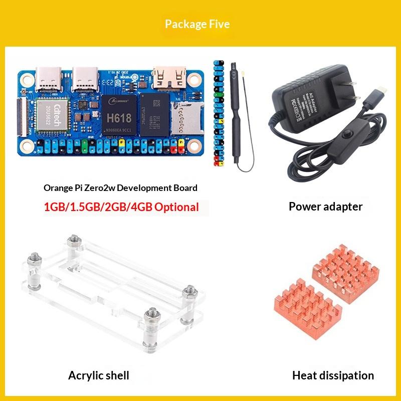 Orange Pi Zero 2W Development Board - Allwinner H618, Supports Android & Linux