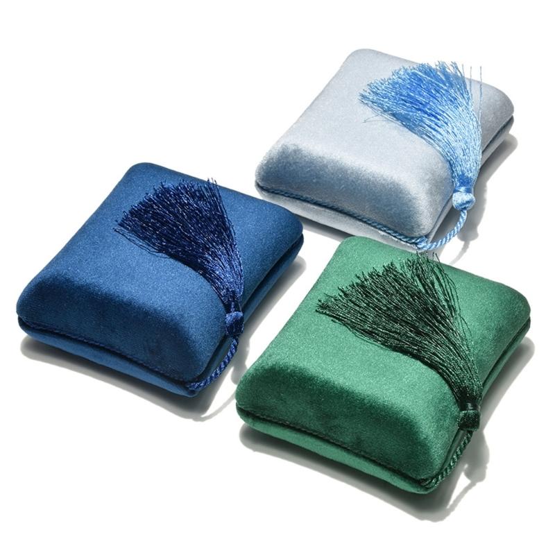 Velvety Jewelry Box Portable Travel Case Organizers with Multi Layer Compartments for Rings Necklaces Earrings