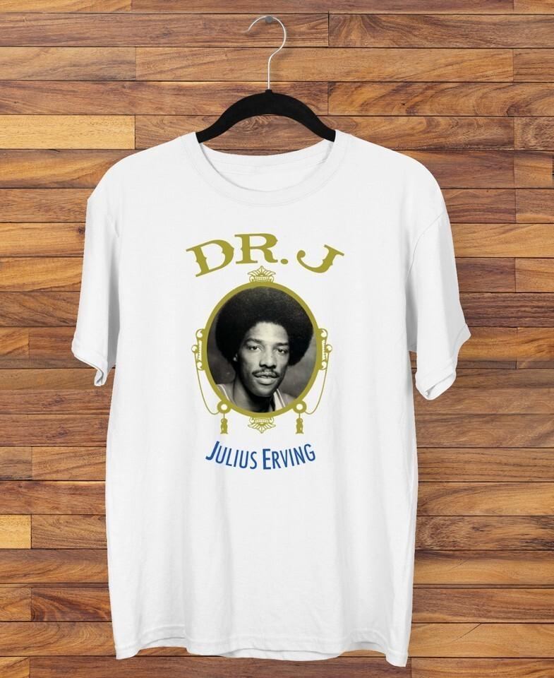 Julius Erving Dr J Tshirt White Short Sleeve All Sizes S5XL JJ4270 Unisex T-Shirt XXXL