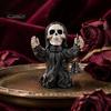 Decorative Pumpkin Figurines for Party Halloween Resin Figurine, Spooky Skeleton Ghost Statue Detailed Horror Figurine Decorations Tiered Tray,