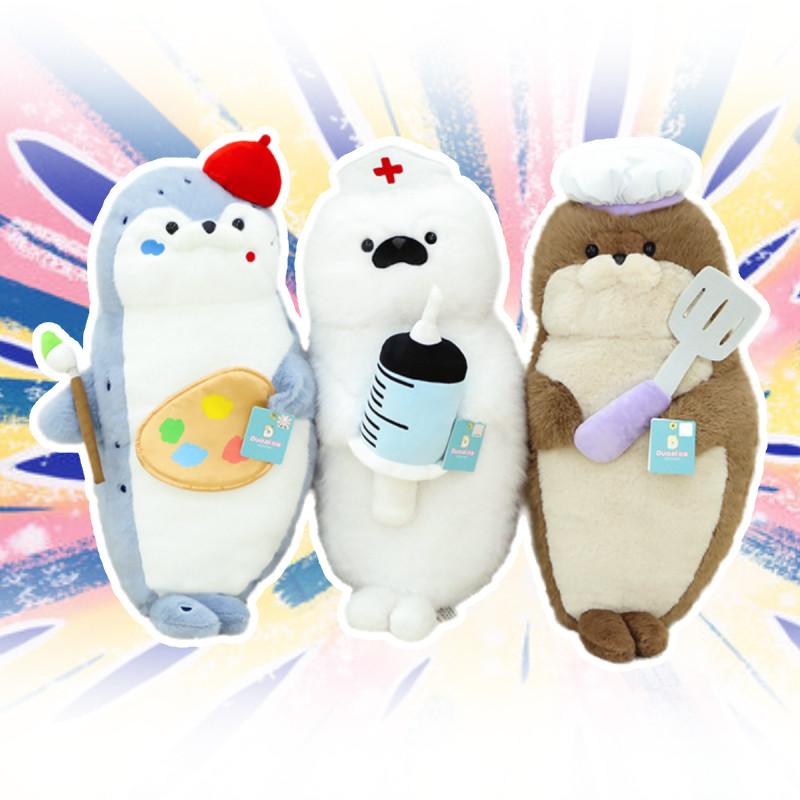 Seal Toy Plush Chef Nurse Painter Sea Sloth Stuffed Animal Doll Decor Cartoon