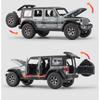 1/32 Scale Wrangler 4X4 Toy Car Models Alloy Diecast 6 Doors Opened Sound Light Pull Back Scale Model Cars Toys Holiday Gifts