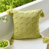 Knitted Pillow Cover Sofa Pillow Cushion Office Lumbar Pillow Home Pillow Cover
