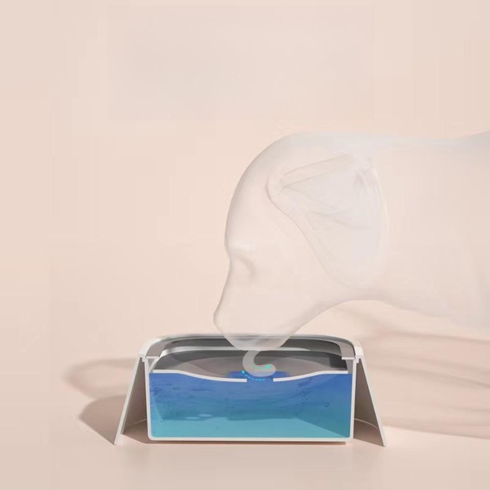 No Wet Mouth Floating Pet Bowl Anti Tipping Dog Water Dispenser Splash Proof Cat Bowl