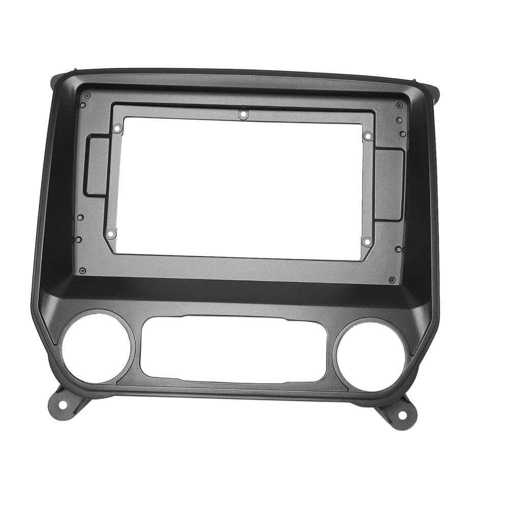 Car Radio Fascia for Chevrolet Silverado 2004-2018 DVD Stereo Frame Plate Adapter Mounting Dash Installation Bezel Trim Kit