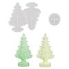 Silicone Figurines Decorating Moulds Silicone Texture Christmas Tree Shape for Crafts Party Supplies and Decorations