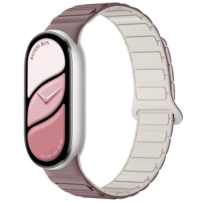 Magnetiskt looparmband för Mi Band 10 Rem Silikon Sportarmband för Xiaomi Mi Band 10 9 8 Correa Band Armbandsaccessoarer