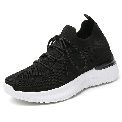 Women Light Socks Shoes Knitted Mesh Running Sports Shoes Breathable Flats Walking Driving Casual Shoes