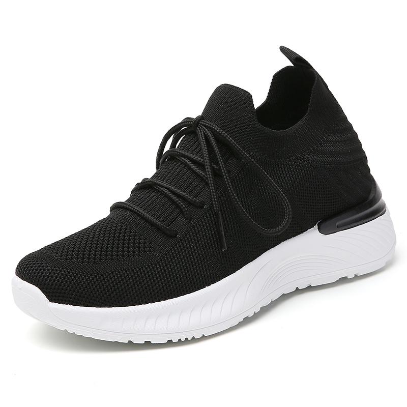Breathable Mesh Women Running Shoes Lightweight Casual Sports Shoes Knitted Flats Walking Socks Shoes