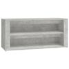 816908 vidaXL Étagère à chaussures Gris béton 100x35x45 cm Bois d'ingénierie