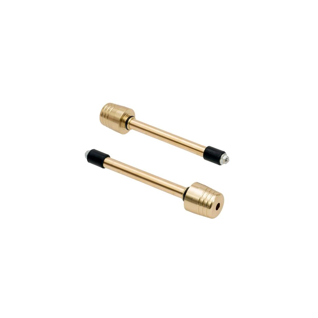 EFFEX Handlebar Big Bar Ends for Steel Handlebars Inner Champagne Set of 2 Weights, (18-19mm Diameter), Gold, (EBB311G)