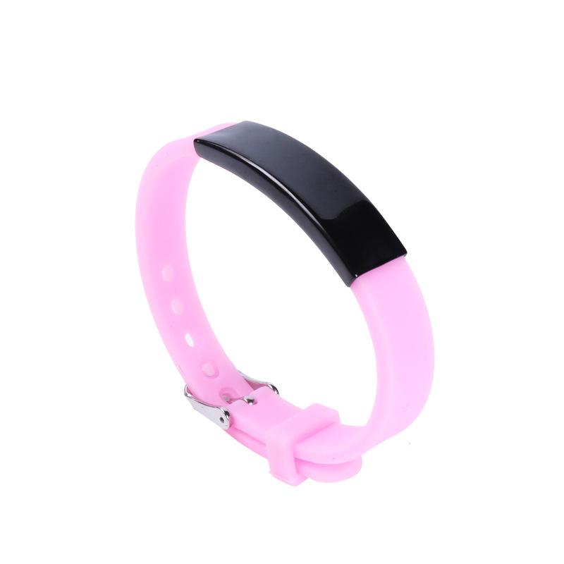 Personalized Custom Name Number Children Silicone Bracelet Silicone Stainless Steel Bracelets Jewelry Gift