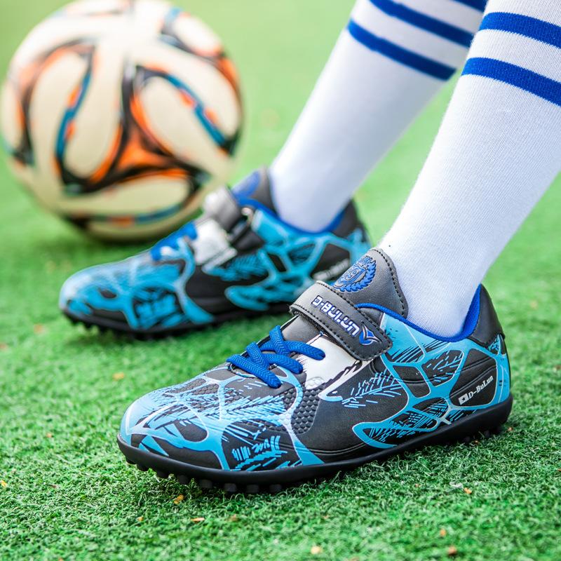 

Dambulun Нові продукти Підлітки Діти Хлопчики та дівчатка Діти Подрібнені нігті Протиковзка липучка Штучна трава Тренувальне футбольне взуття 34