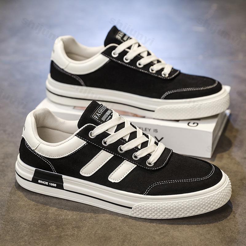 

Ccise Design Low Top Casual Canvas Sports Shoes for Men 2026 Autumn Fashi Versatile Comfortable Color Blocked Flat Sneakers 39 чёрный