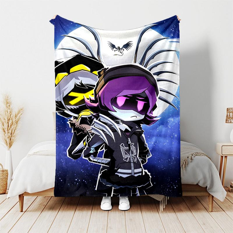 1pc Blanket Murder Drones Print Design, Lightweight Blanket for Sofa, Bed- Soft &Warm, Gift for All Seasons Like Christmas, Halloween