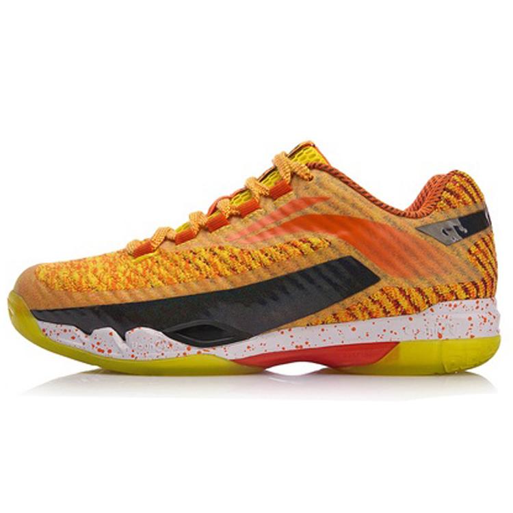 

Li Ning Pioneers Fabric Cushioning Rebound Low top Badminton Shoes Women s Lemon AYAN016-1 36